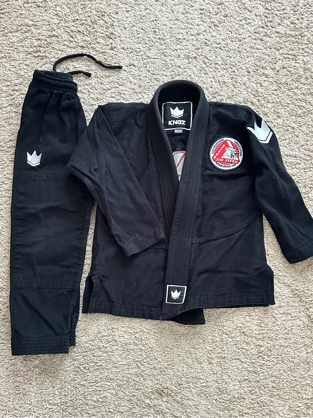 Black Brazilian Jiu-Jitsu Gi for kids